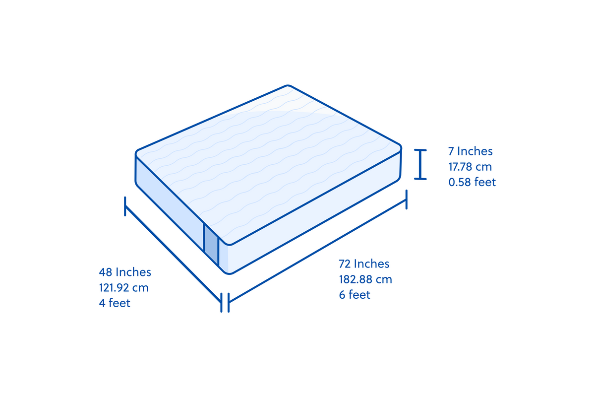 Flo Sleep Capsule vacuum-packed mattress delivery box